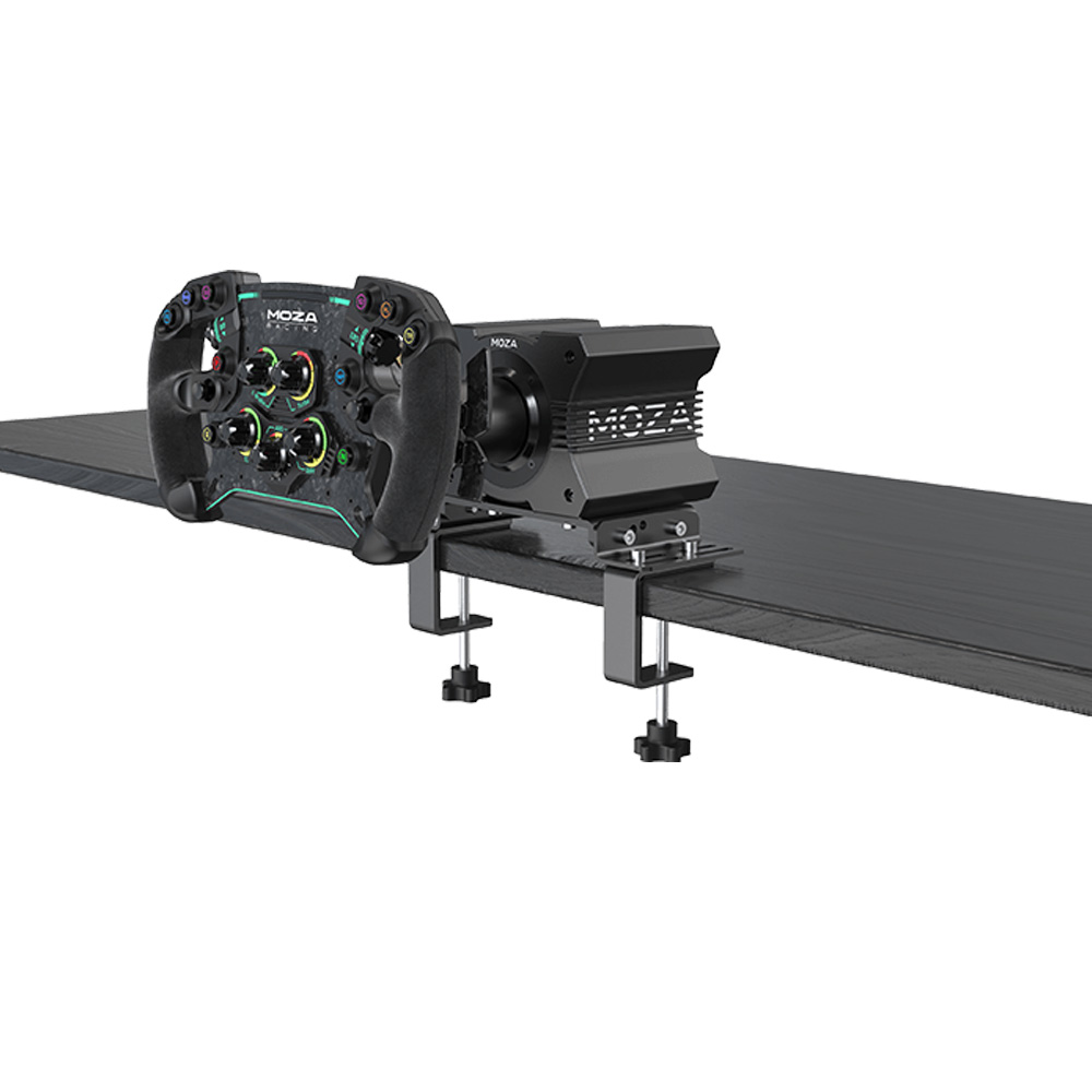 RSeat Europe SimracingMoza Racing R9 Table Clamp & aluminium mounting